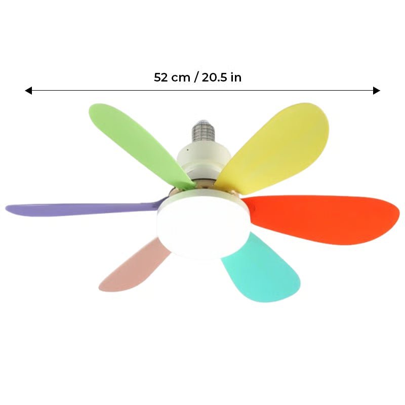 2-in-1 Ceiling Fan with Light — Instant Socket Installation 13