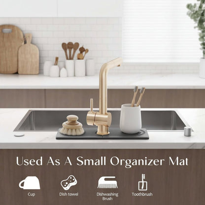 Diatomite Stone Sink Mat — Fast-Drying Faucet Tray Kitchen 5