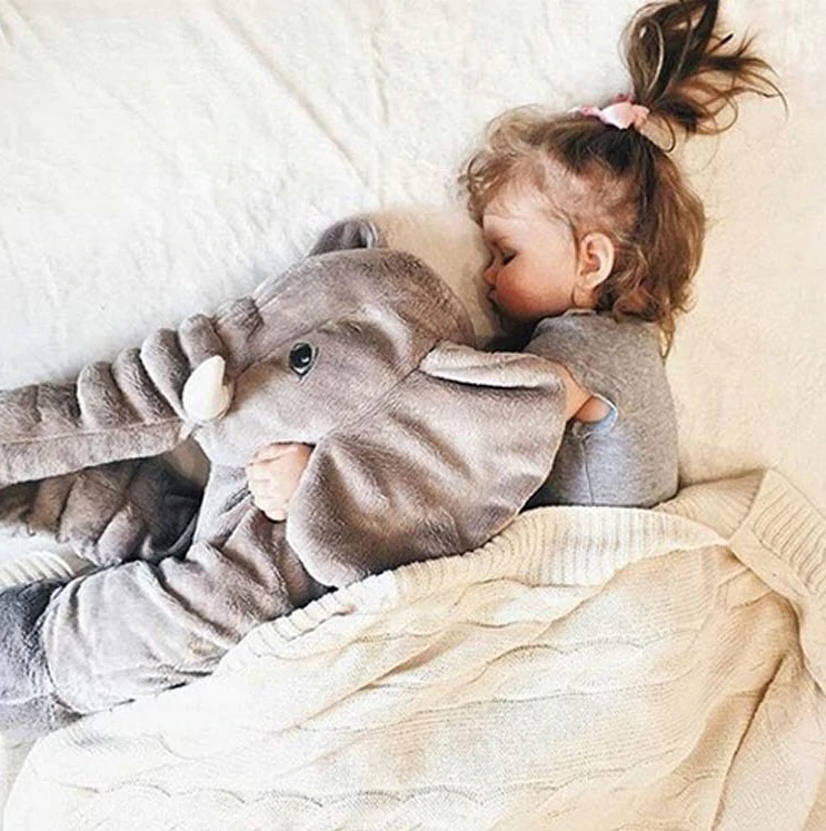 Elephant Plush Pillow for Babies — Soft & Cuddly 60 cm 9