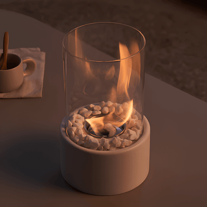 Flareon Oil Flame Lamp — Elegant Glass & Metal Indoor Outdoor 2