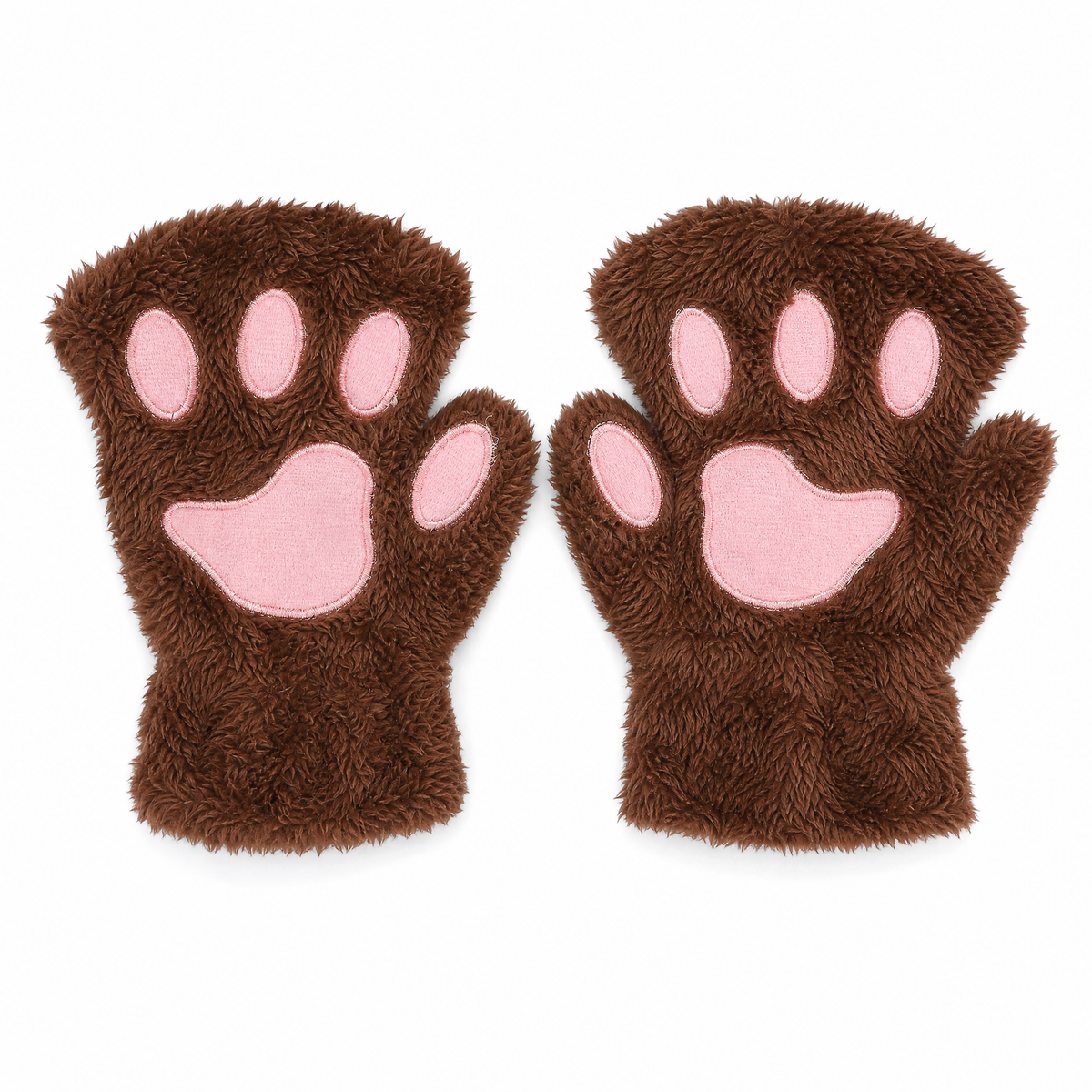 Cat Paw Plush Fingerless Gloves — One Size Fits All 11