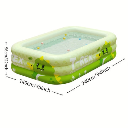 Dinosaur Inflatable Swimming Pool — Large PVC for Kids & Adults 10