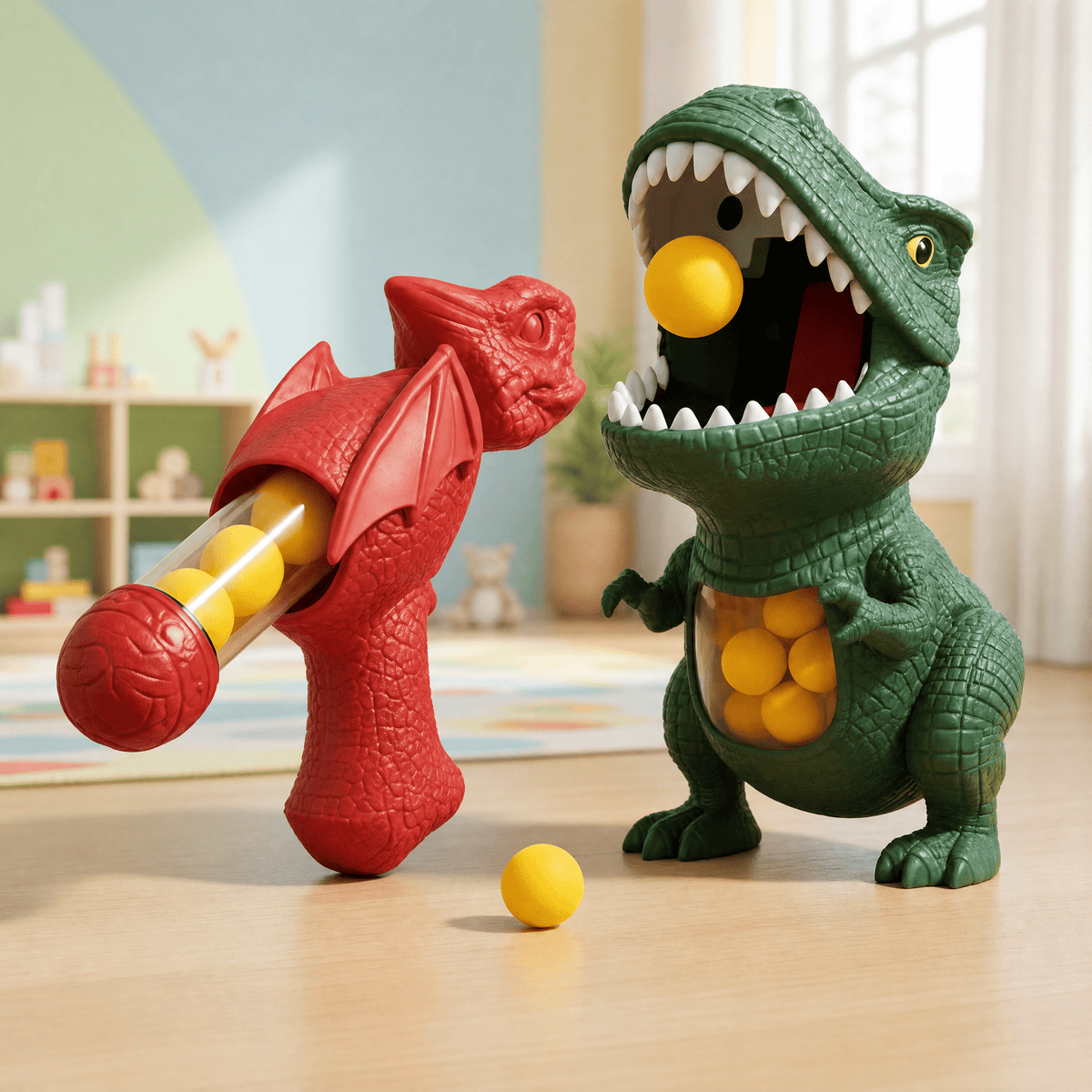 DinoAim Dinosaur Shooting Game for Kids — Foam Balls 1