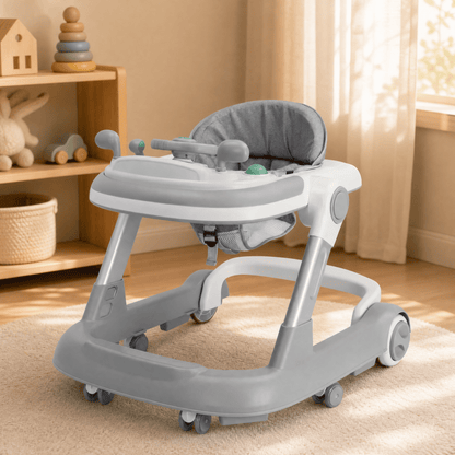 2-in-1 Baby Walker & Push Walker — Music Tray & 360° Wheels 5