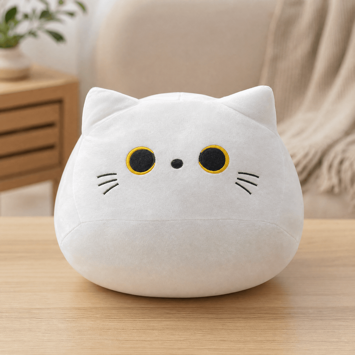 Kawaii Animal Plush Pillow — Soft Stuffed Toy Cat Panda 18-28 cm 11