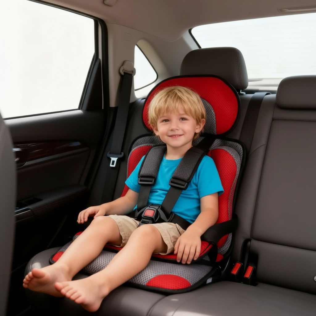 Portable Foldable Child Car Seat — 5-Point Harness Safety 14