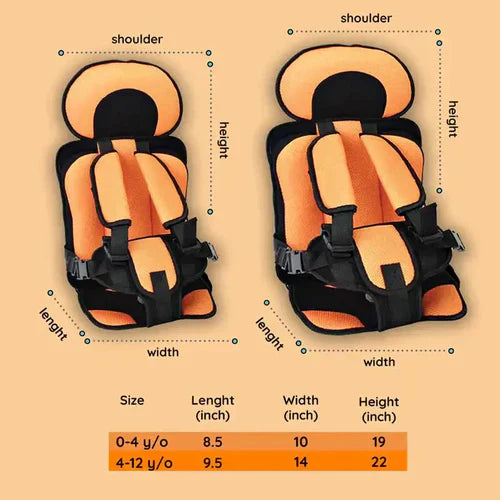 Portable Foldable Child Car Seat — 5-Point Harness Safety 6