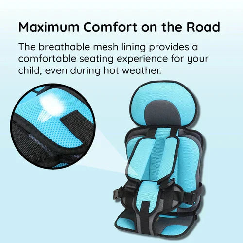 Portable Foldable Child Car Seat — 5-Point Harness Safety 10