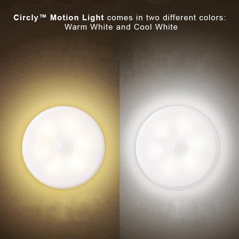 Motion Sensor Light Round — USB or Battery Powered Indoor 6