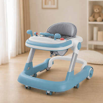 2-in-1 Baby Walker & Push Walker — Music Tray & 360° Wheels 6
