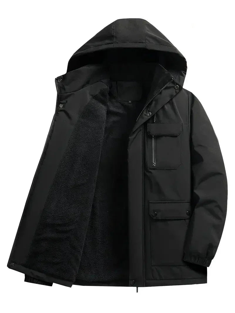 Men's Waterproof Winter Parka — Down Fill Regular Fit Jacket 2