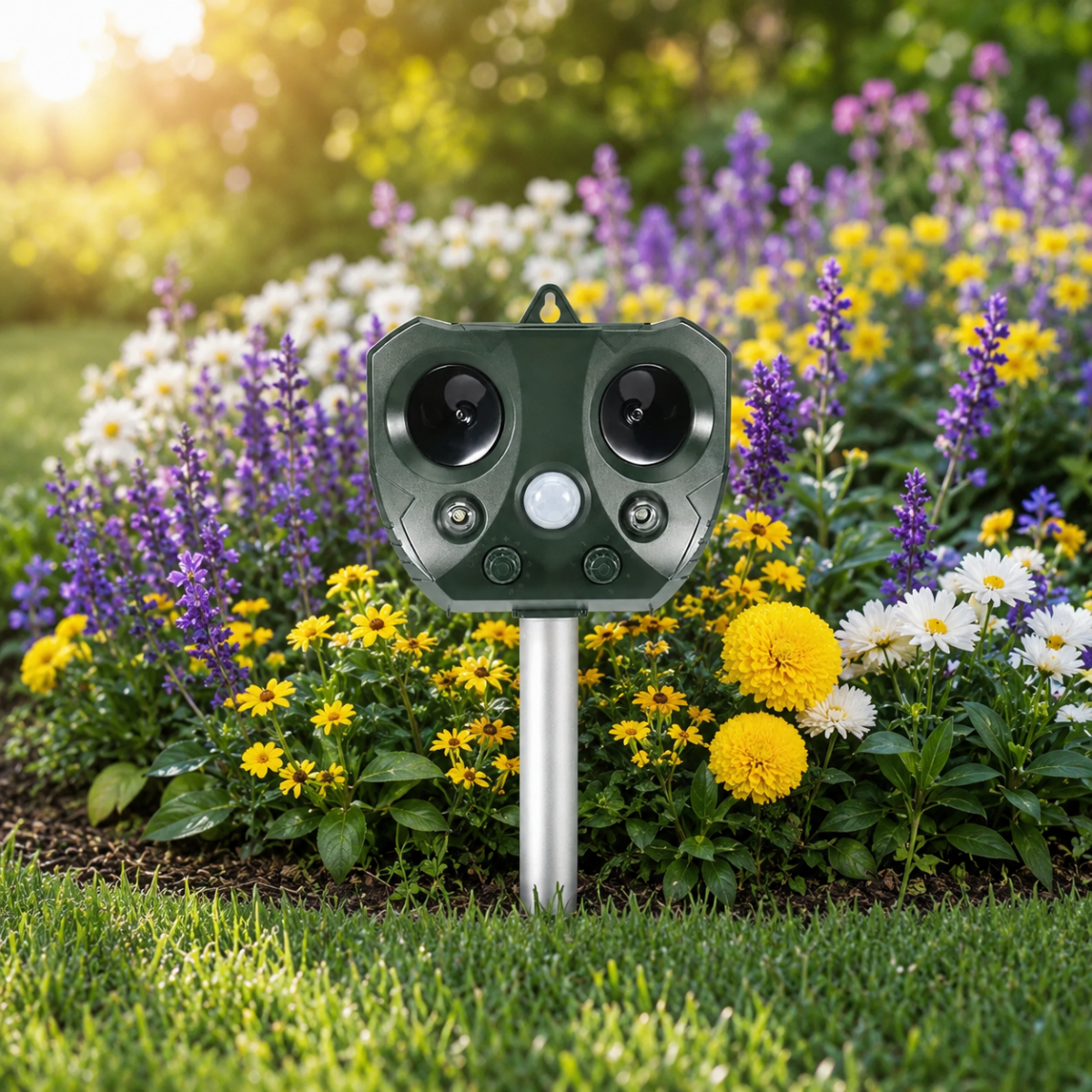 GardenSonic - Repellente Solare ad Ultrasuoni con Sensore PIR