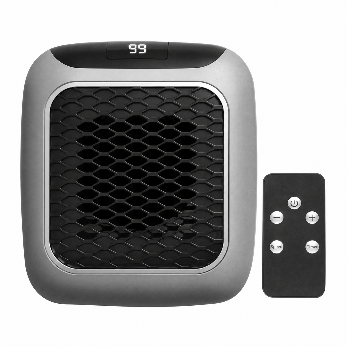 Wall-Mounted Mini Space Heater 800W — Remote Control LCD Display 7