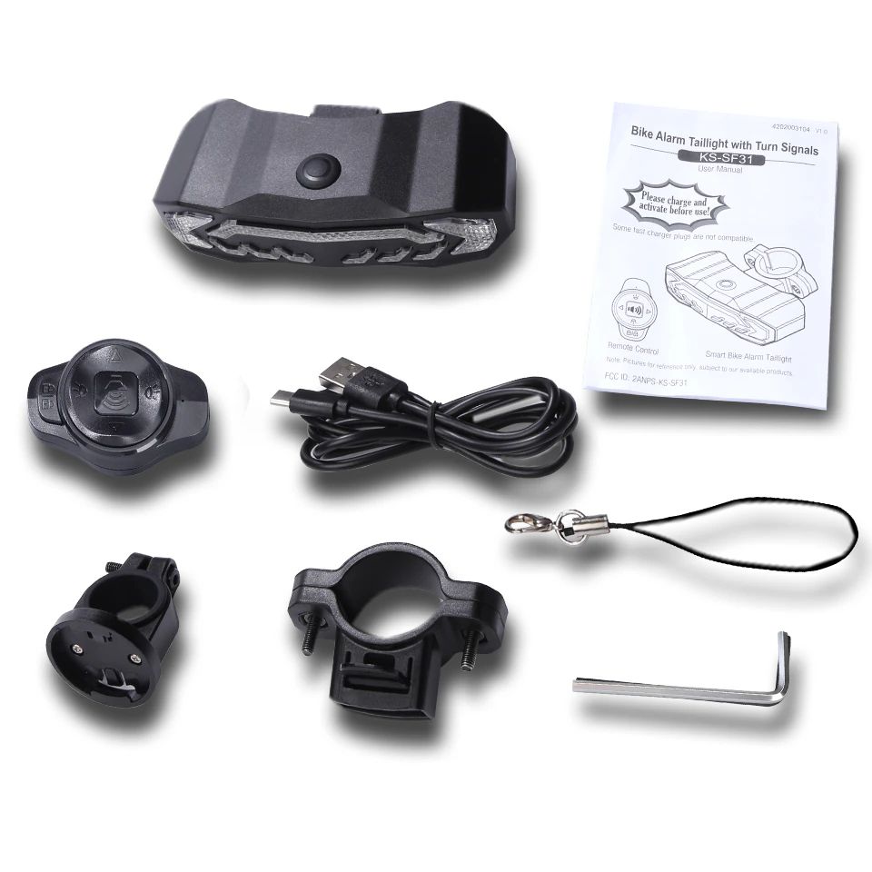 VeloAlert – Smart Bicycle Rear Light with Anti-Theft Alarm IP65 10