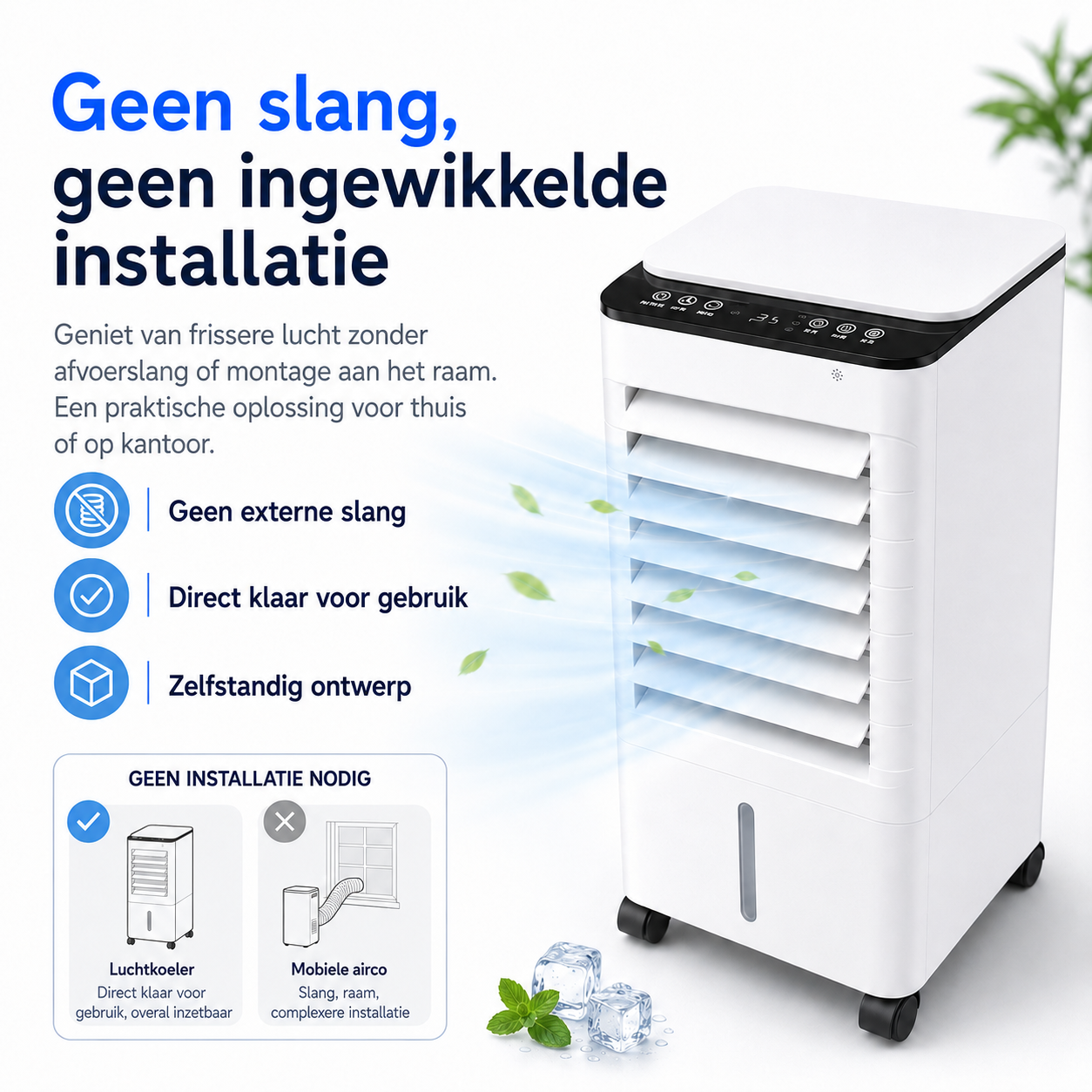 Portable Windowless Air Cooler 3-in-1 — No Hose Home & Office 10
