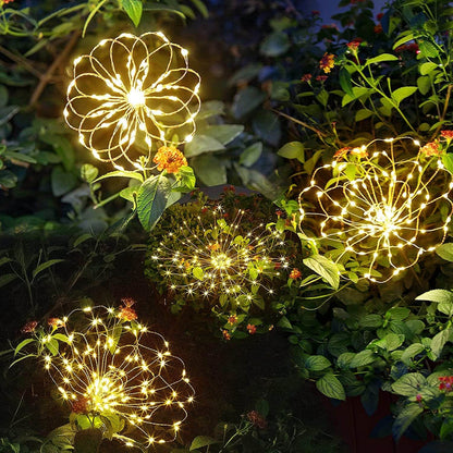 Lampada Solare da Giardino Fuochi d'Artificio LED Impermeabile