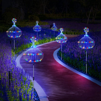 Lampada Solare da Giardino Fuochi d'Artificio LED Impermeabile