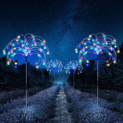Lampada Solare da Giardino Fuochi d'Artificio LED Impermeabile