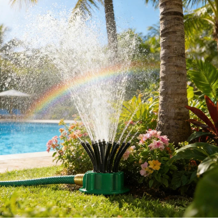 Irrigatore Automatico 360° Multi-Testa per Giardino
