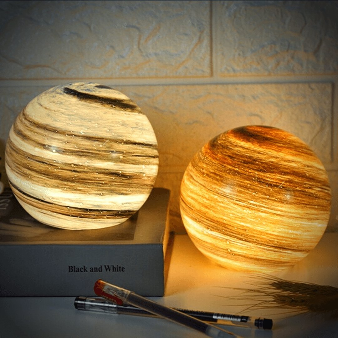 Lampada Luna in Vetro 16 Colori con Telecomando