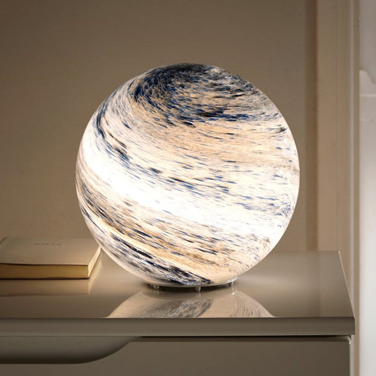 Lampada Luna in Vetro 16 Colori con Telecomando