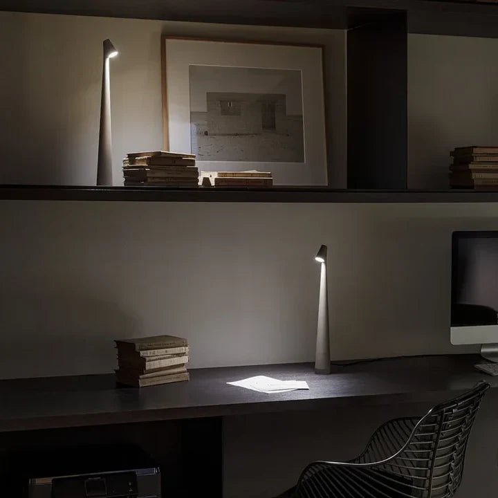 LumiTouch Cordless LED Table Lamp — Touch Dimmable 20h Battery 12