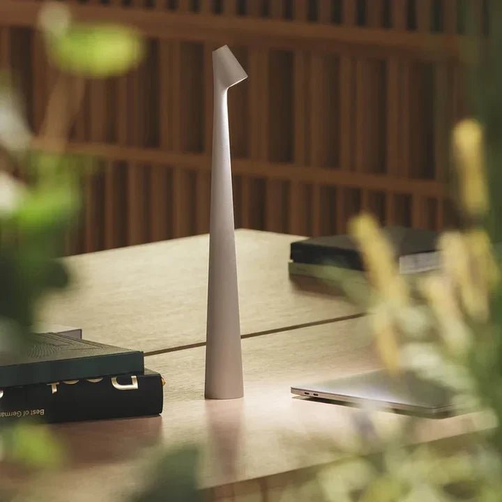 LumiTouch Cordless LED Table Lamp — Touch Dimmable 20h Battery 9