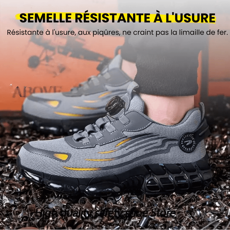 Steel Toe Safety Shoes — Rotary Closure Work Boots 13