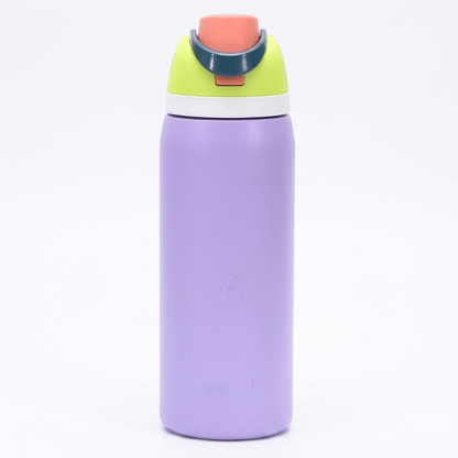 Insulated Water Bottle with Built-In Straw — Stainless Steel 11