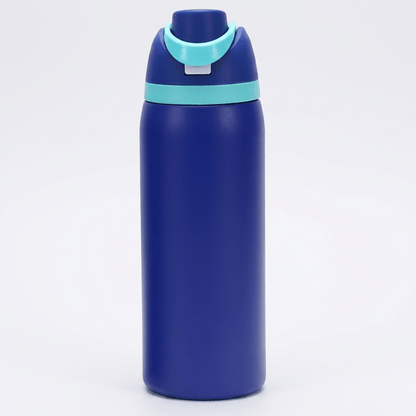 Insulated Water Bottle with Built-In Straw — Stainless Steel 6