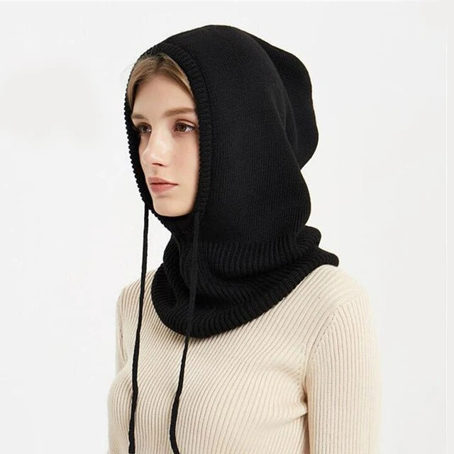 Cashmere Knit Beanie Winter Hat — Adjustable Drawstring Fit 1