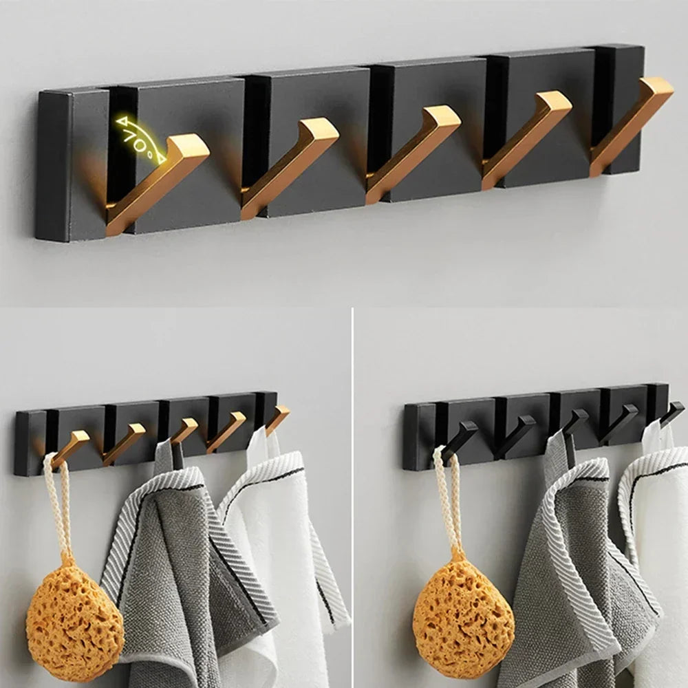 Foldable Wall Hook Stainless Steel — Minimalist Gold & Black 4