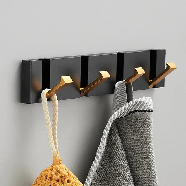 Foldable Wall Hook Stainless Steel — Minimalist Gold & Black 9