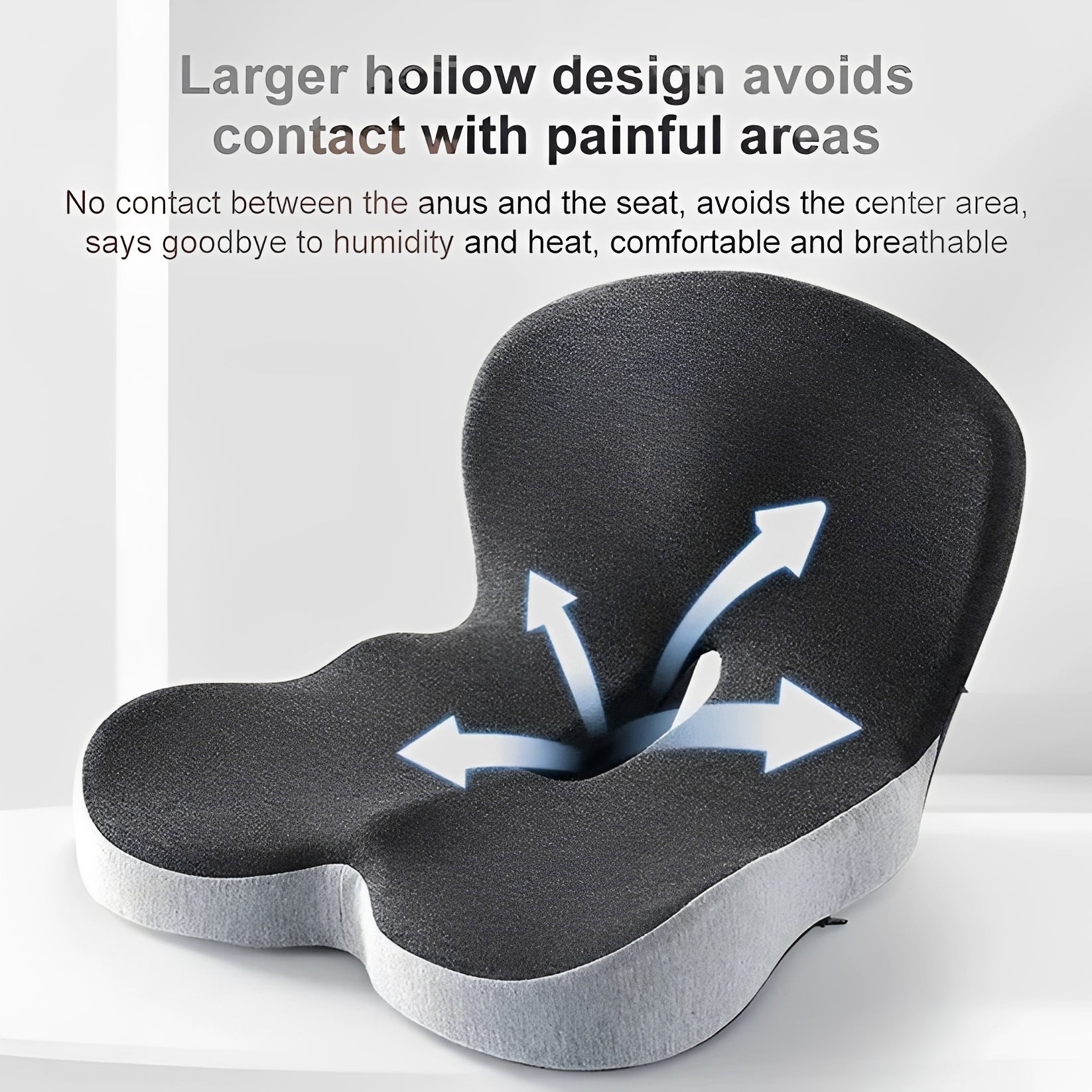 Cuscino Ergonomico Memory Foam con Supporto Lombare
