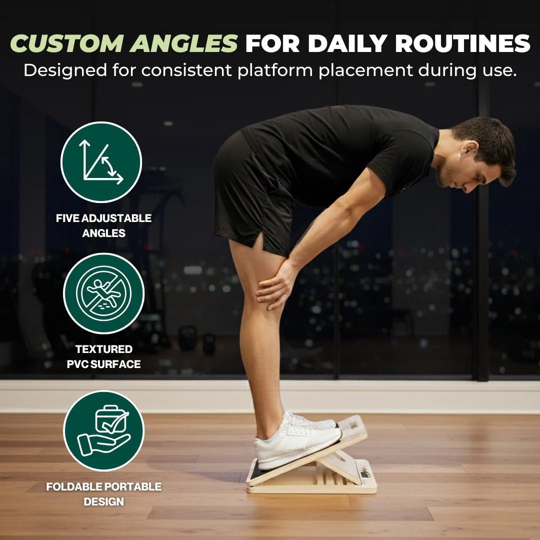 Pedana Inclinata Regolabile in Legno 5 Angoli per Stretching