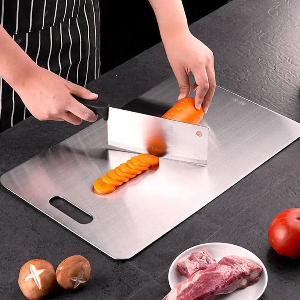 Stainless Steel Cutting Board Scratch-Resistant — 3 Sizes 1