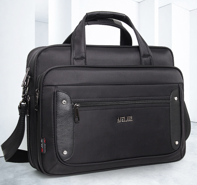 Men's Canvas Laptop Bag — Padded Business Tote M/L/XL 1