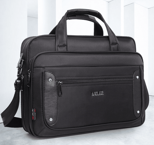 Men's Canvas Laptop Bag — Padded Business Tote M/L/XL 1