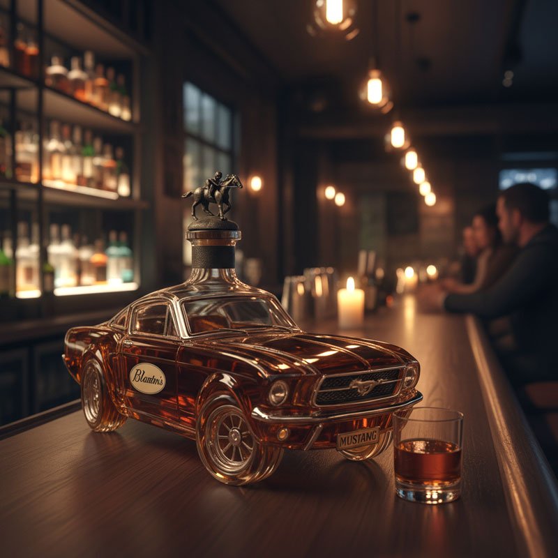 Caraffa Whiskey Mustang - Design Automobile Iconico