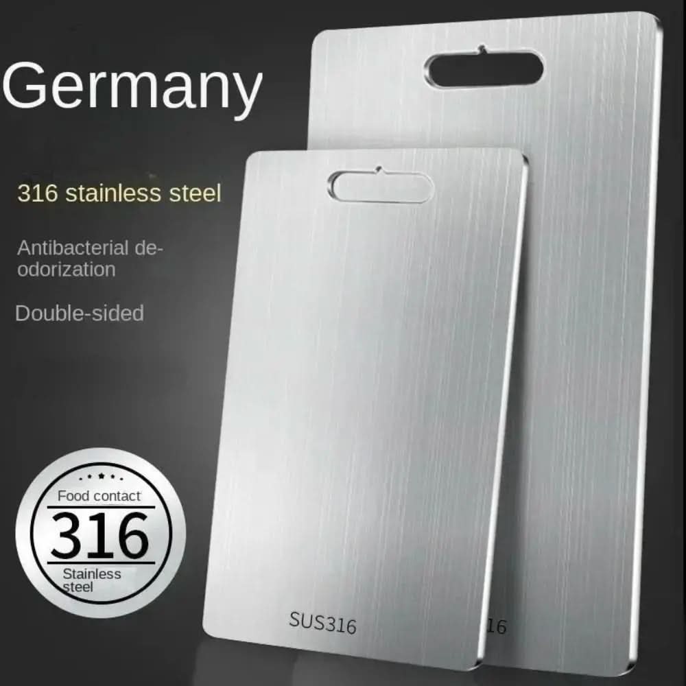 Stainless Steel Cutting Board Scratch-Resistant — 3 Sizes 2