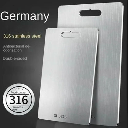 Stainless Steel Cutting Board Scratch-Resistant — 3 Sizes 2