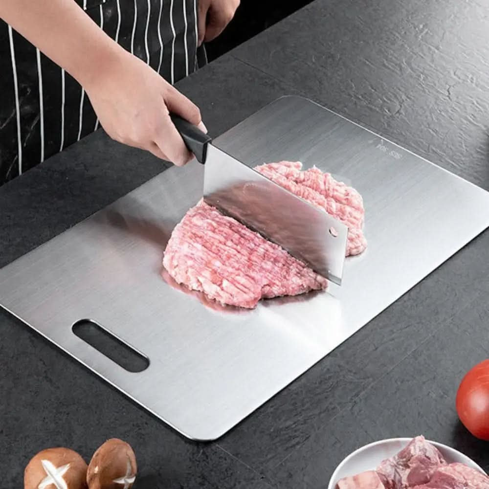 Stainless Steel Cutting Board Scratch-Resistant — 3 Sizes 7