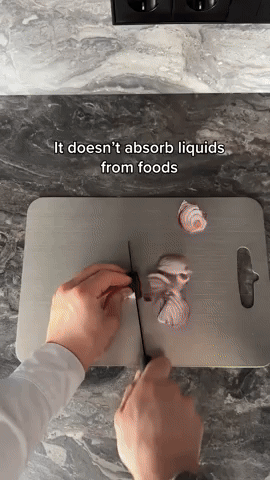 Stainless Steel Cutting Board Scratch-Resistant — 3 Sizes 5
