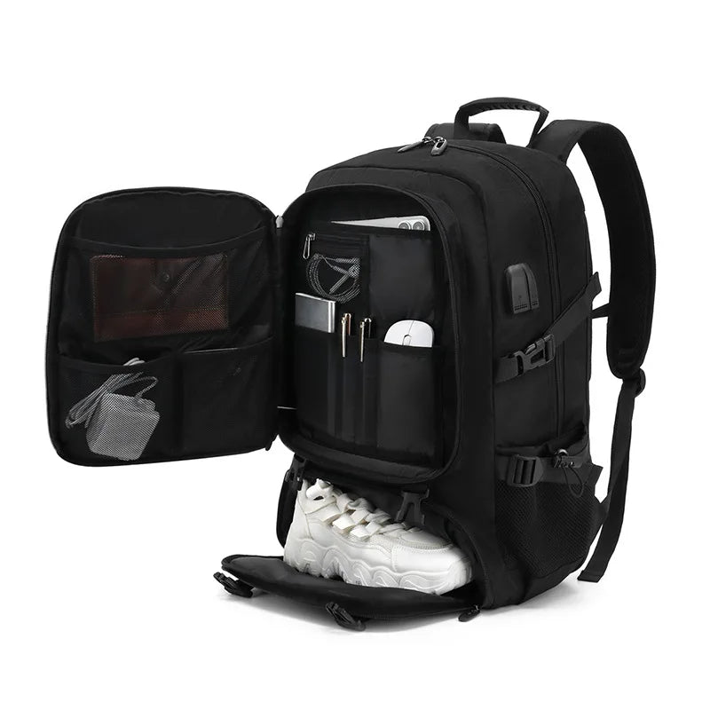 Travel Backpack Pro — Expandable 50L Backpack with USB Port 1