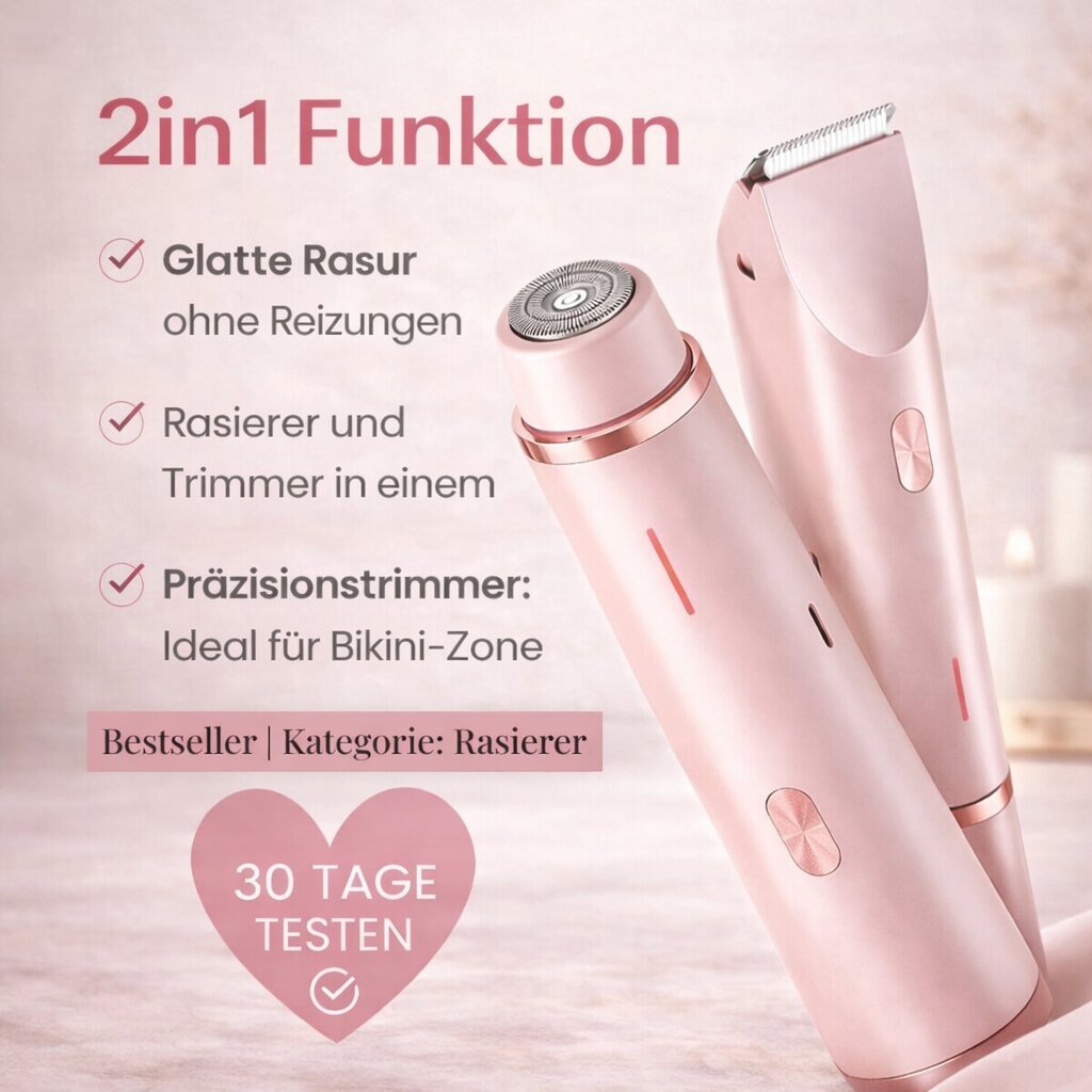 Women's Electric Intimate Shaver IntimLisse 2-in-1 IPX7 3