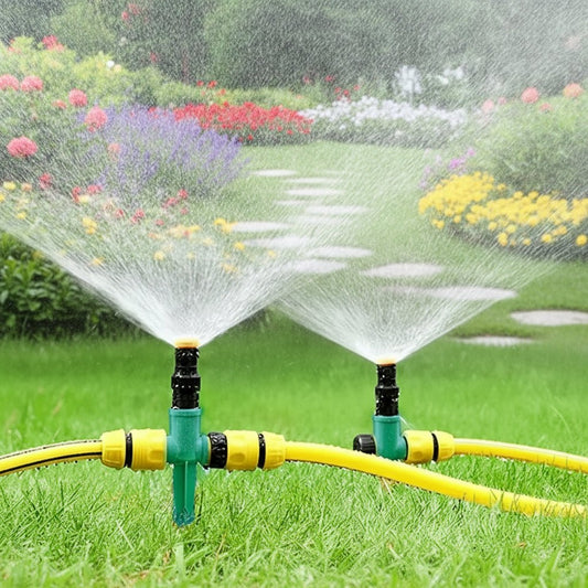 Irrigatore Rotante 360° da Giardino per Irrigazione Uniforme