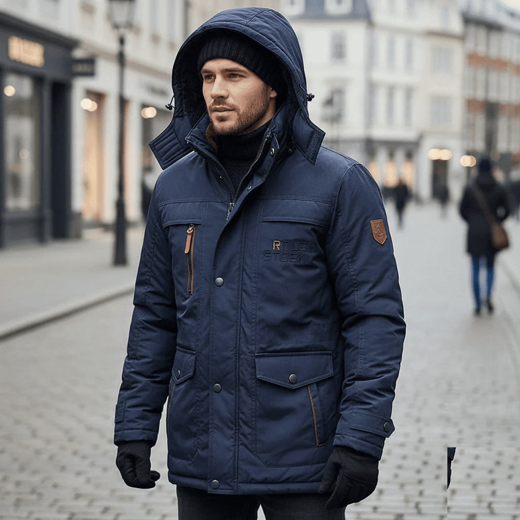 FrostGuard Padded Winter Parka — Windproof Hood Fleece Lining 9