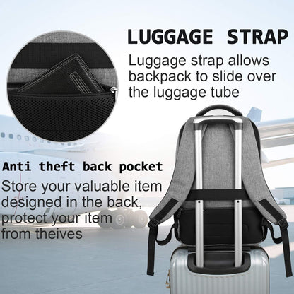 Anti-Theft Laptop Backpack 15.6" — USB Port & Water-Resistant 11