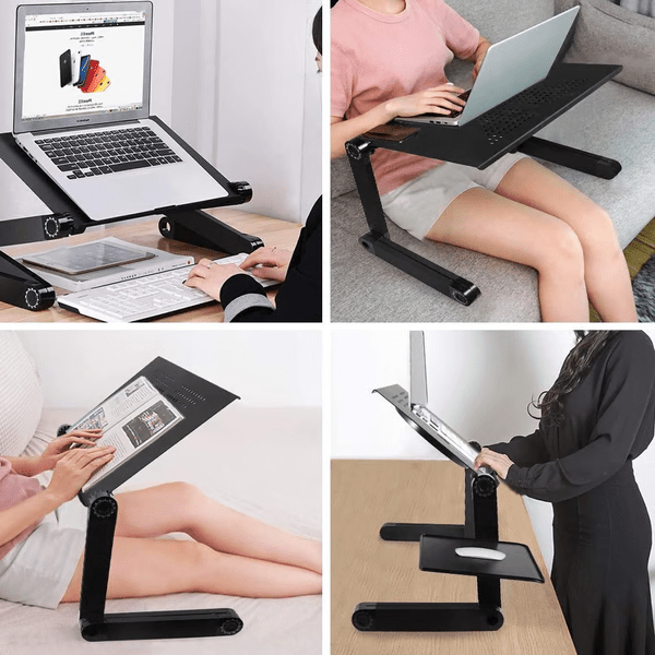 360° Ergonomic Laptop Stand Adjustable with Removable Mousepad 2