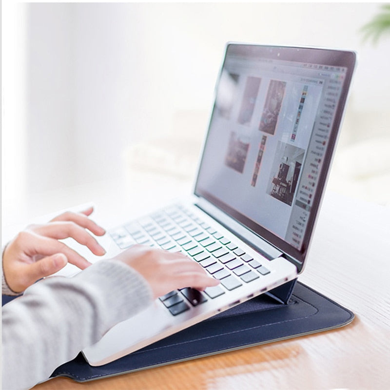 2-in-1 Laptop Bag with Integrated Stand — Foldable Laptop Case 12